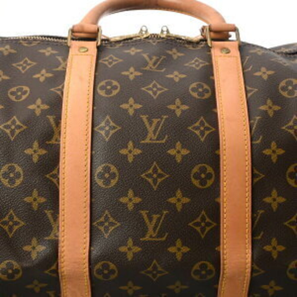 Louis Vuitton Monogram Keepall Bandouliere Brown Canvas Boston Bag - Picture 7 of 7